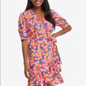 Draper James Orange Blossom Wrap Dress